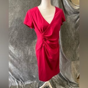 Shelby and Palmer Pink Ruched Dress With Buttons Size 12 - Super Flattering